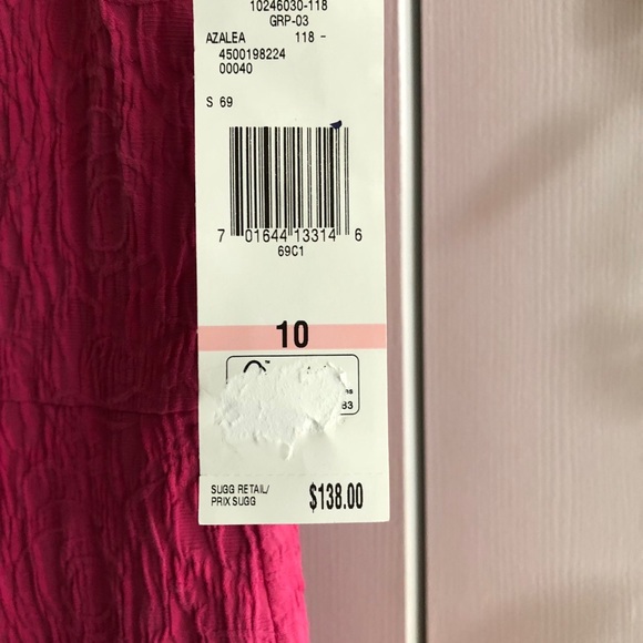 Jones New York Ladies hot pink fashion dress. - Picture 5 of 8